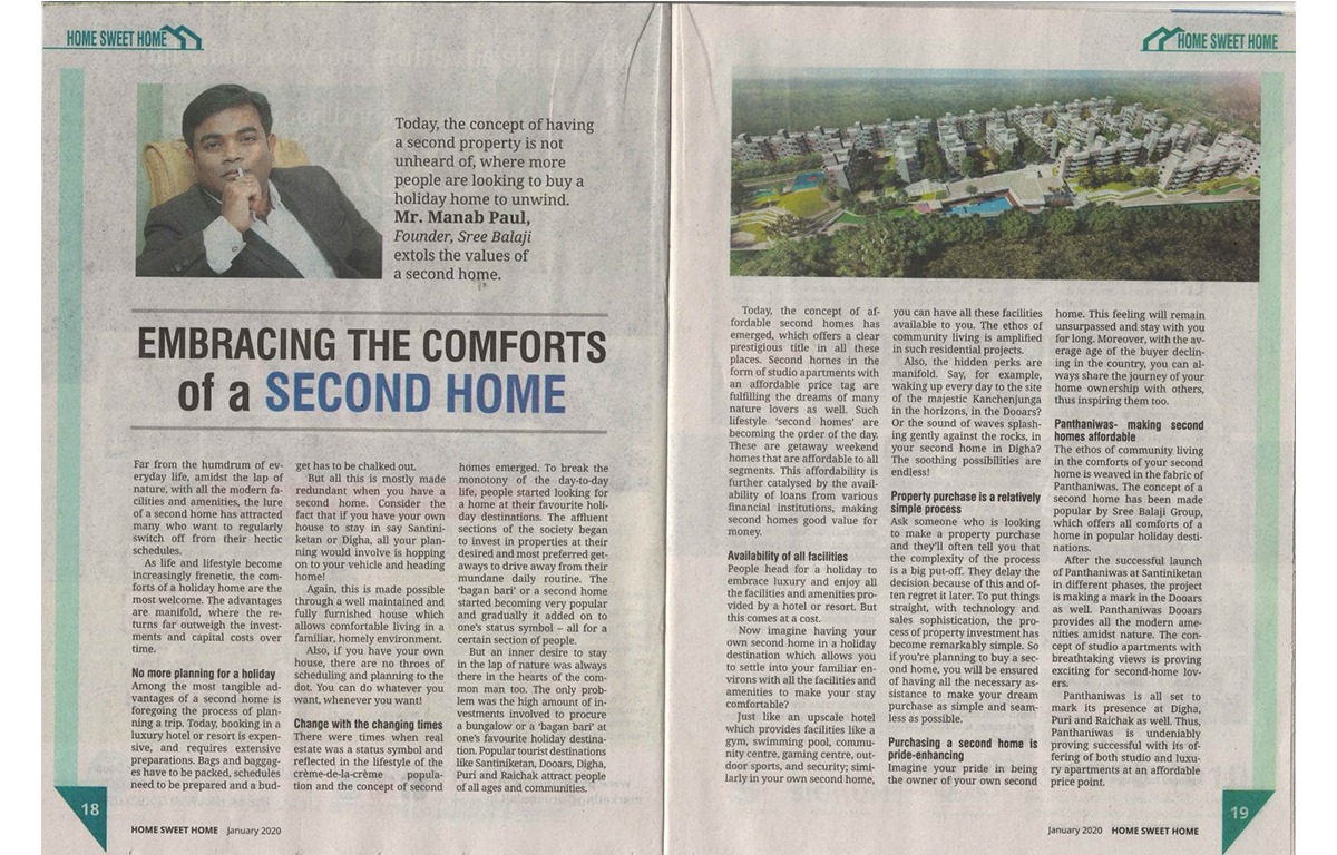 THE TELEGRAPH – HOME SWEET HOME EDITION JAN’2020