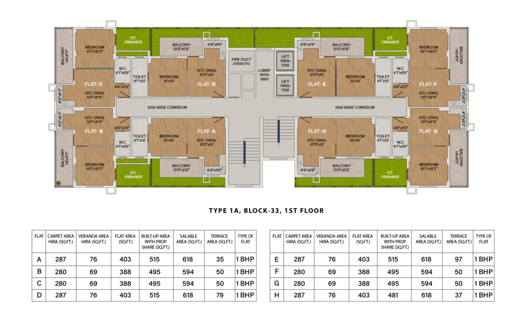 Type-1A Block33, 1st Floor