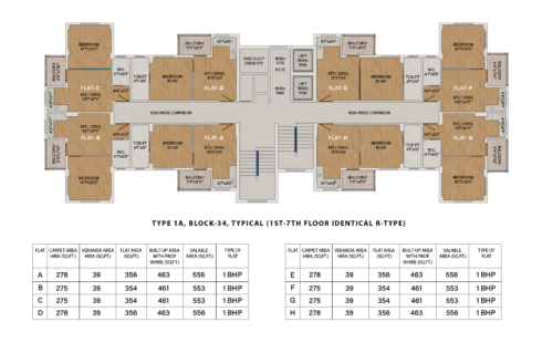 Type-1A Block 34, 1st-7th Floor