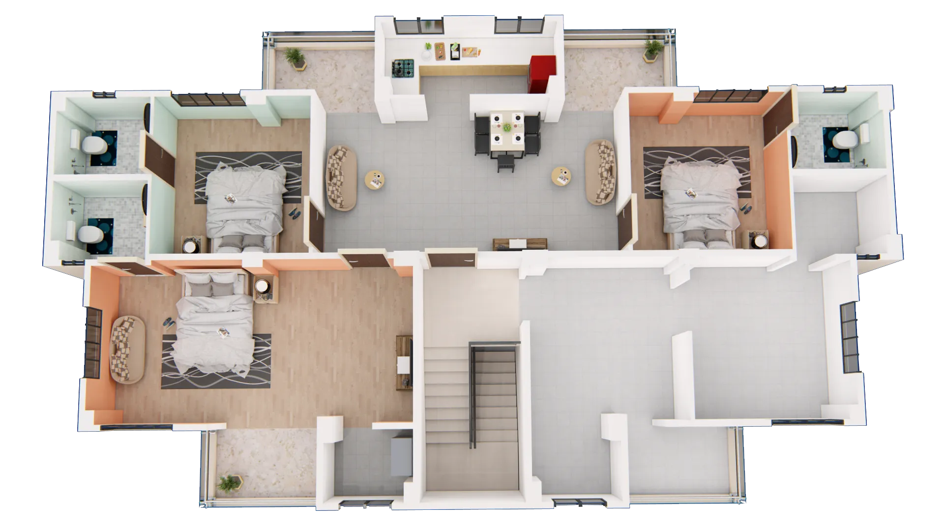 Type-B(Option-2) (1350 SQ.FT.)