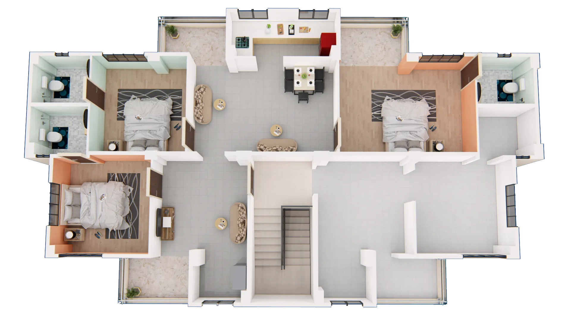 Type-B(Option-3) (1350 SQ.FT.)